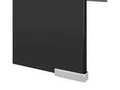 Móvel De Tv* Suporte de TV/monitores em vidro 120x30x13 cm PT970942 Preto