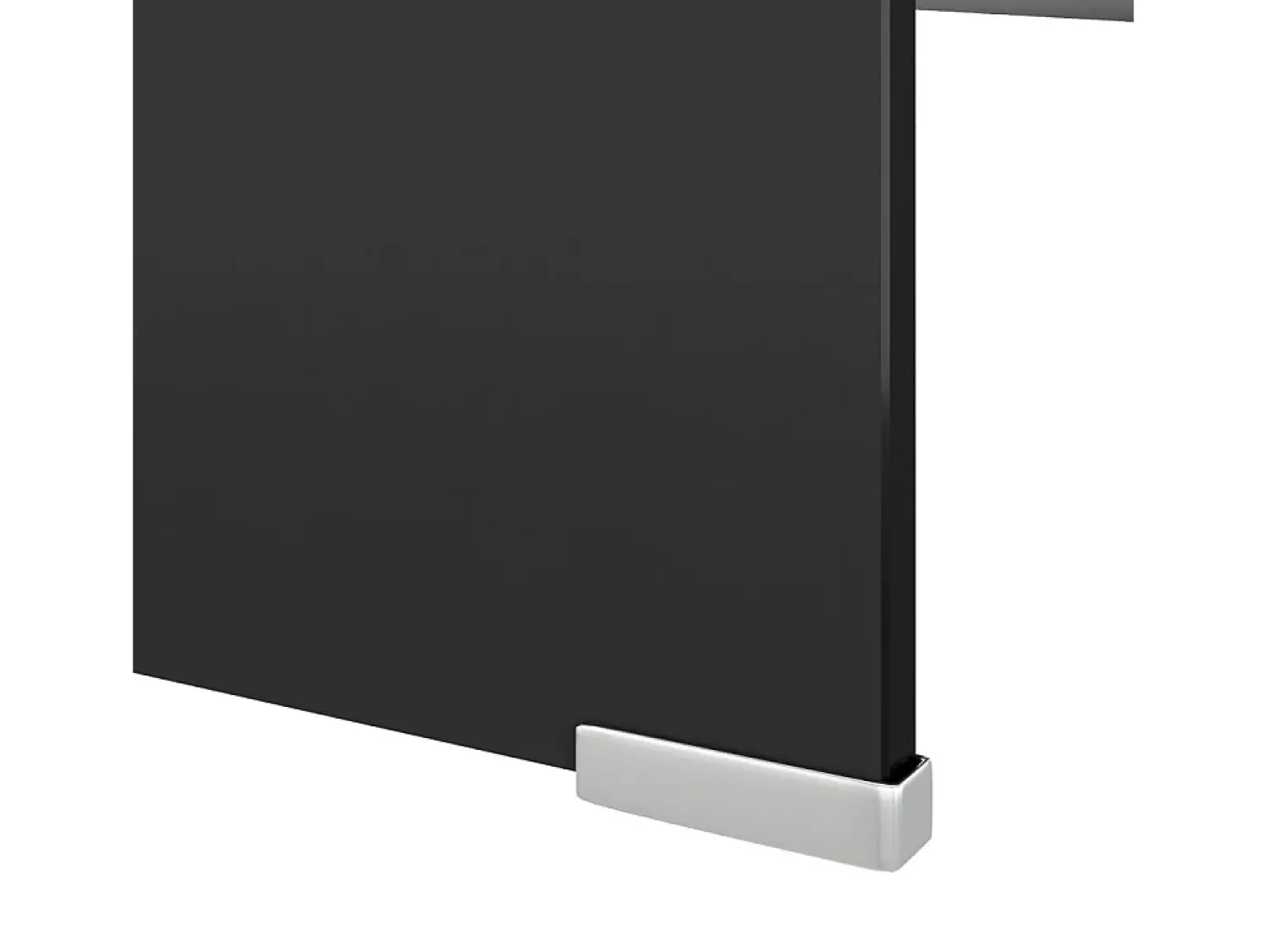 Móvel De Tv* Suporte de TV/monitores em vidro 120x30x13 cm PT970942 Preto