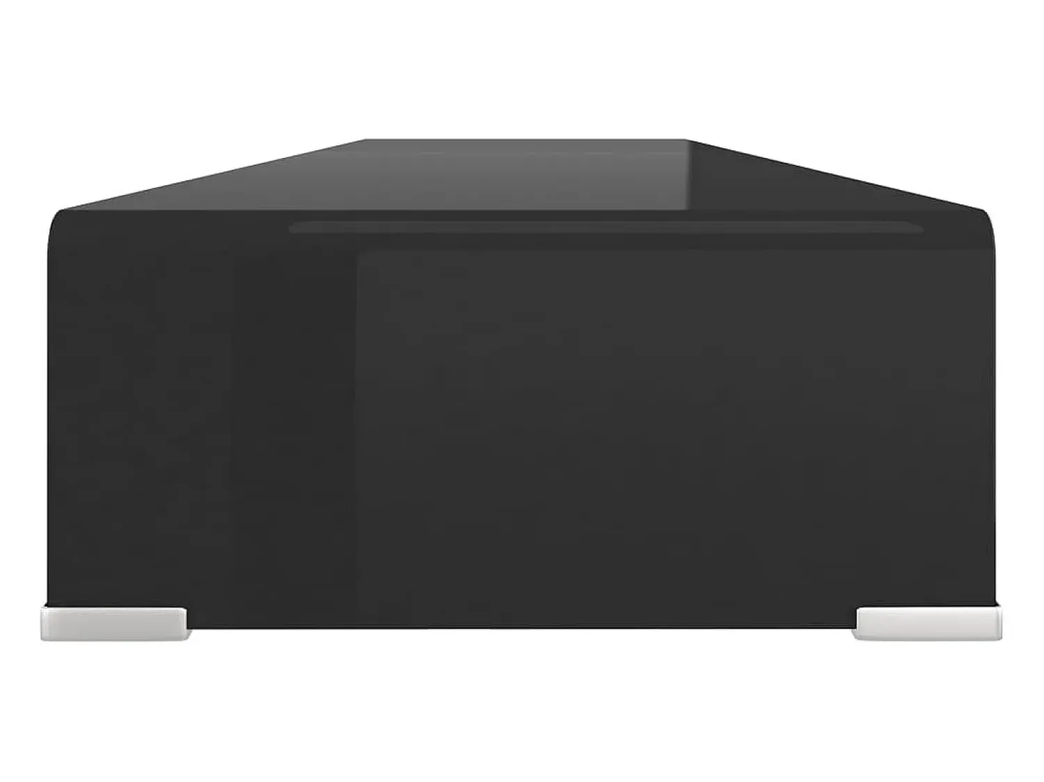 Móvel De Tv* Suporte de TV/monitores em vidro 120x30x13 cm PT970942 Preto