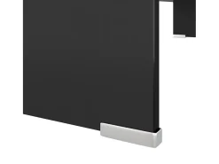 Móvel De Tv* Suporte de TV/monitores em vidro 90x30x13 cm PT776186 Preto