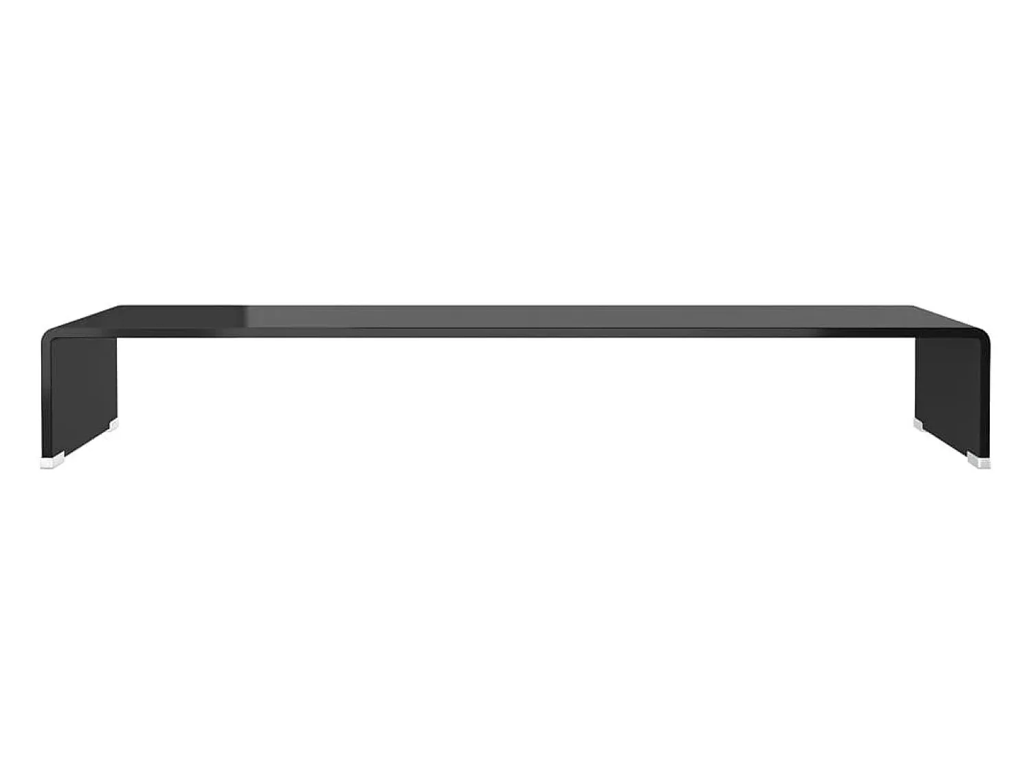 Móvel De Tv* Suporte de TV/monitores em vidro 90x30x13 cm PT776186 Preto