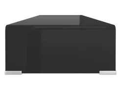 Suporte de TV/monitores em vidro 100x30x13 cm PT185024^ Móvel De Tv