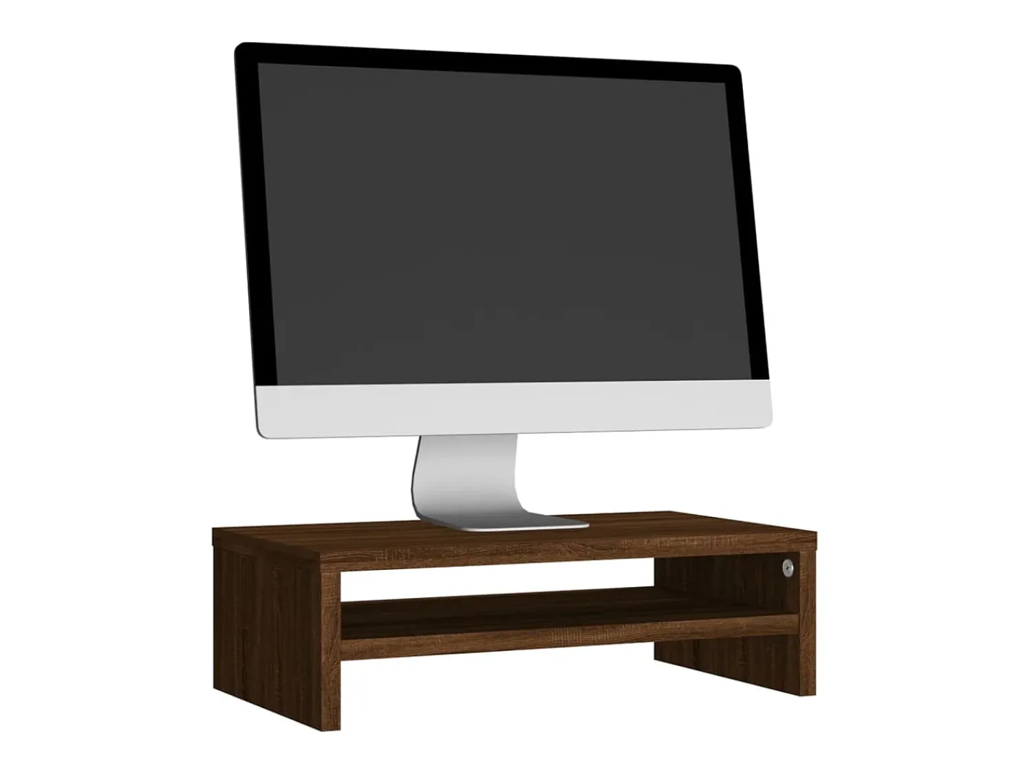 Móvel De Tv* Suporte monitor 42x24x13 cm derivados madeira carvalho PT626336 Castanho