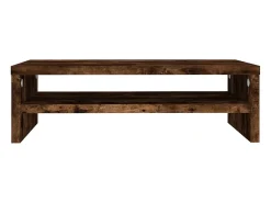 Móvel De Tv| Suporte monitor 42x24x13cm derivados de madeira carvalho fumado PT304576 Castanho