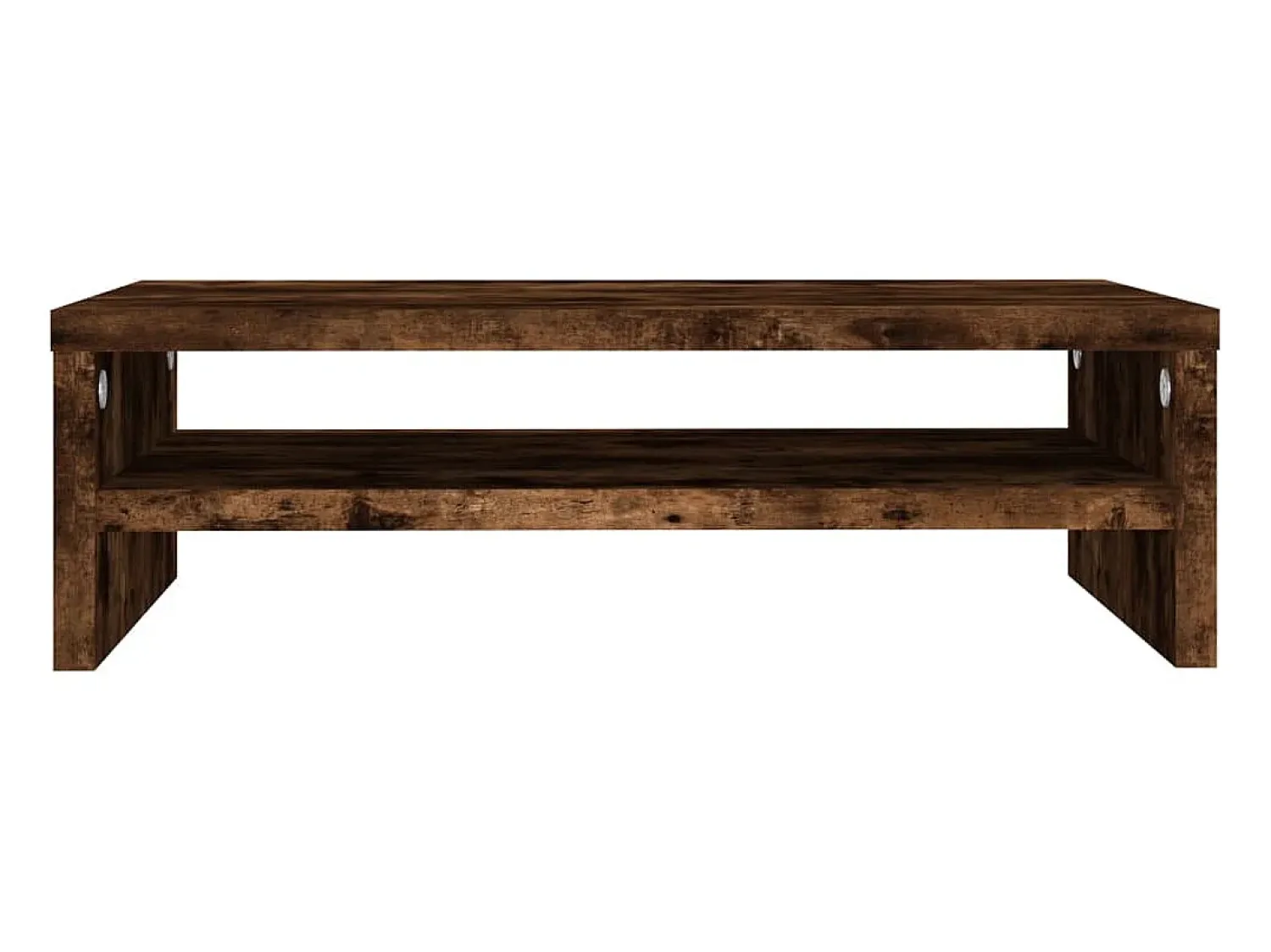 Móvel De Tv| Suporte monitor 42x24x13cm derivados de madeira carvalho fumado PT304576 Castanho