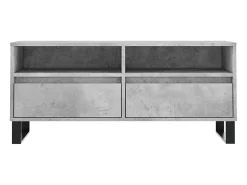 Móvel De Tv|Helloshop26 Suporte multimídia para TV prateleira para TV aparador para TV sala de jantar sala de estar quarto 100 x 34,5 x 44,5 cm madeira industrializada cinza 02_0025478 Castanho