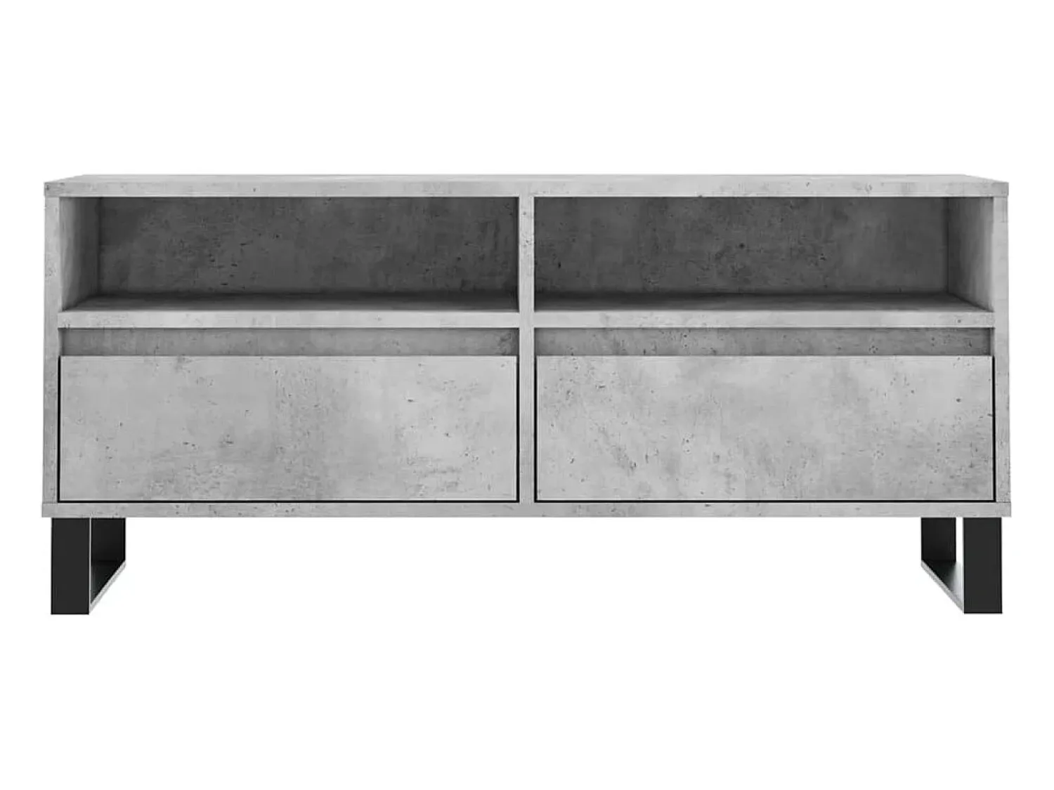 Móvel De Tv|Helloshop26 Suporte multimídia para TV prateleira para TV aparador para TV sala de jantar sala de estar quarto 100 x 34,5 x 44,5 cm madeira industrializada cinza 02_0025478 Castanho