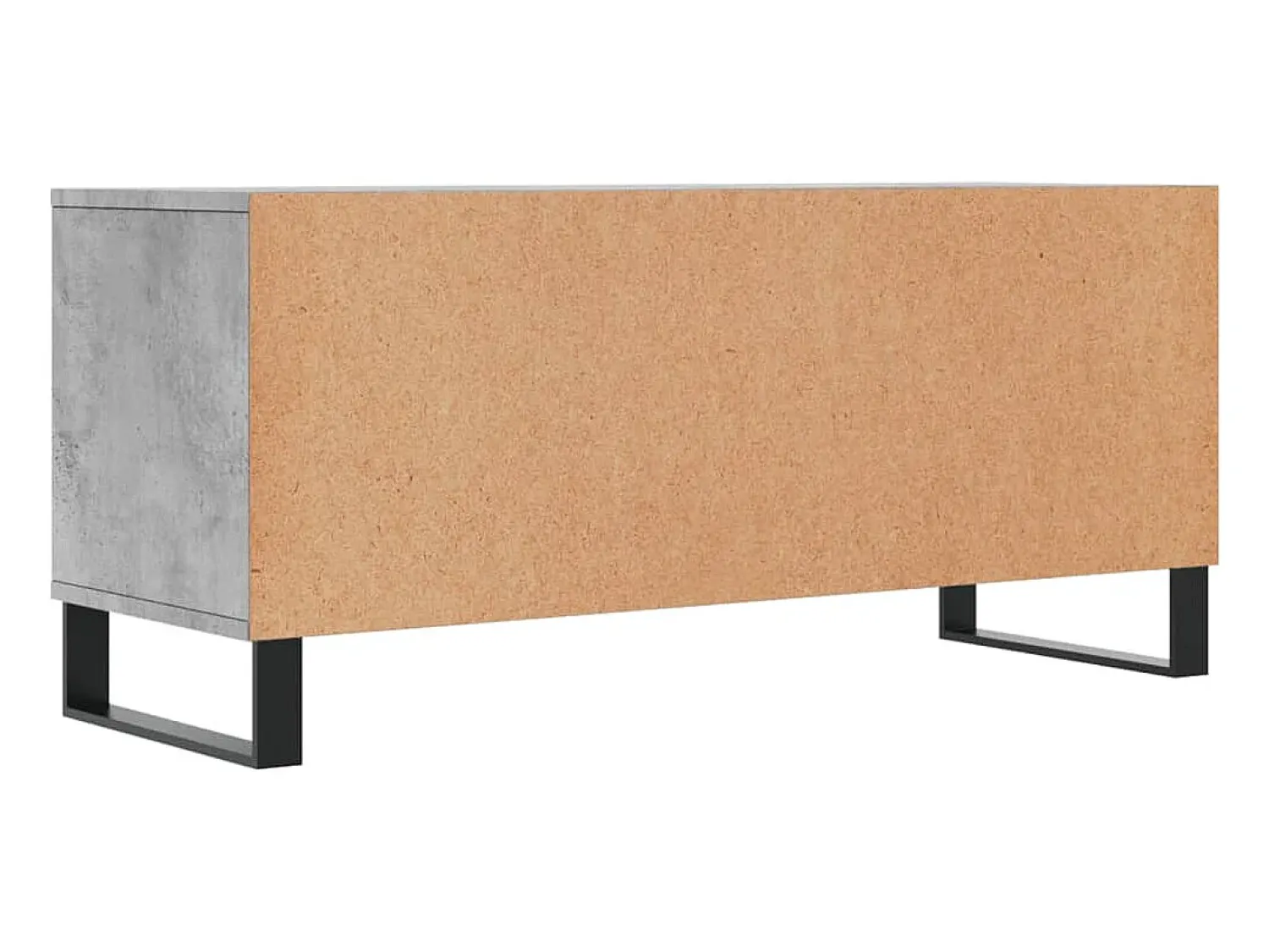 Móvel De Tv|Helloshop26 Suporte multimídia para TV prateleira para TV aparador para TV sala de jantar sala de estar quarto 100 x 34,5 x 44,5 cm madeira industrializada cinza 02_0025478 Castanho