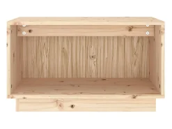 Helloshop26 Suporte multimídia para TV prateleira para TV aparador armário para TV sala de jantar sala de estar quarto 60 x 35 x 35 cm madeira maciça de pinho marrom 02_0026134^ Móvel De Tv