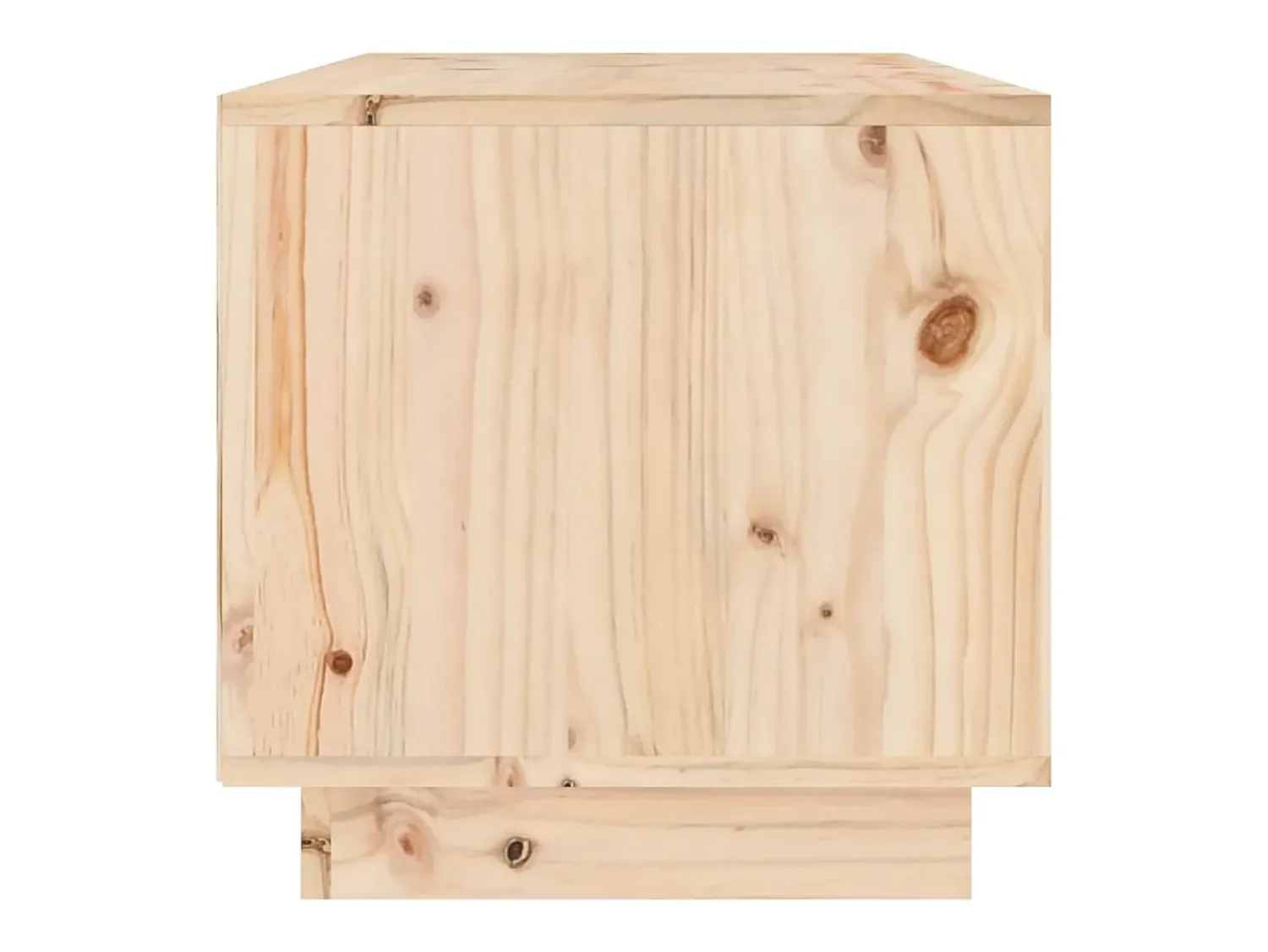 Helloshop26 Suporte multimídia para TV prateleira para TV aparador armário para TV sala de jantar sala de estar quarto 60 x 35 x 35 cm madeira maciça de pinho marrom 02_0026134^ Móvel De Tv