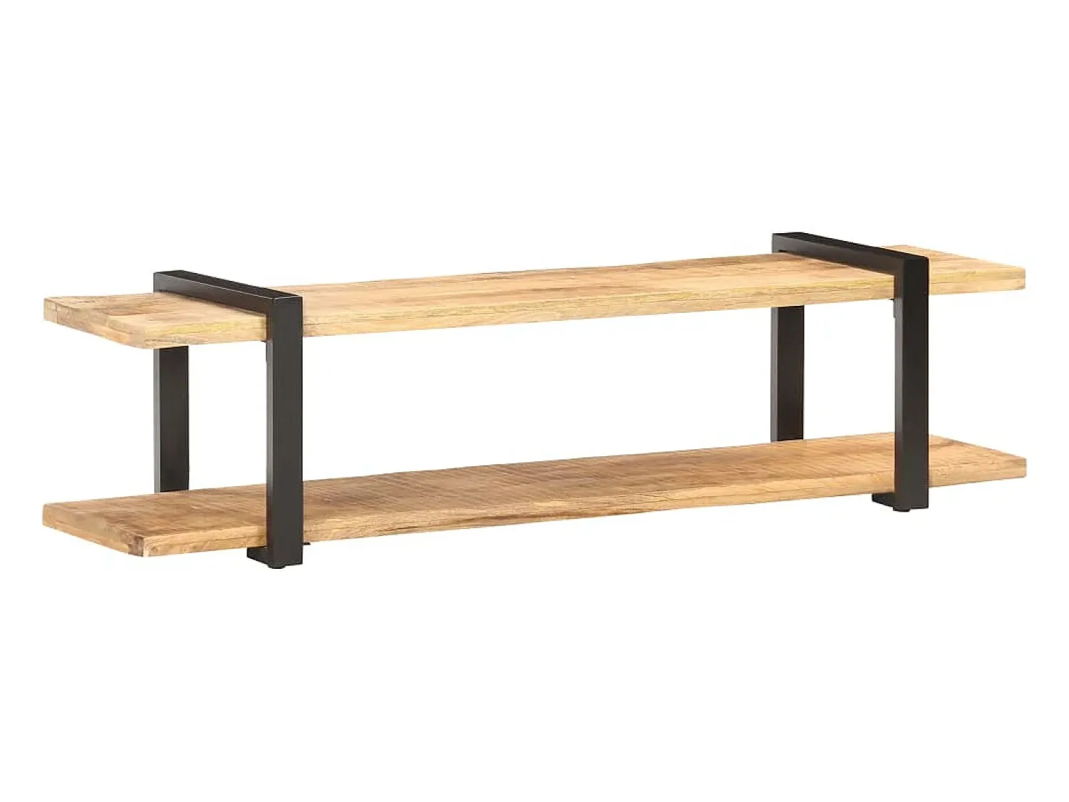 Helloshop26 Suporte multimídia para TV prateleira para TV armário para TV sala de jantar sala de estar quarto 160 x 40 x 40 cm madeira maciça de manga marrom natural 02_0026073^ Móvel De Tv