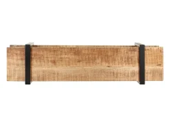 Helloshop26 Suporte multimídia para TV prateleira para TV armário para TV sala de jantar sala de estar quarto 160 x 40 x 40 cm madeira maciça de manga marrom natural 02_0026073^ Móvel De Tv