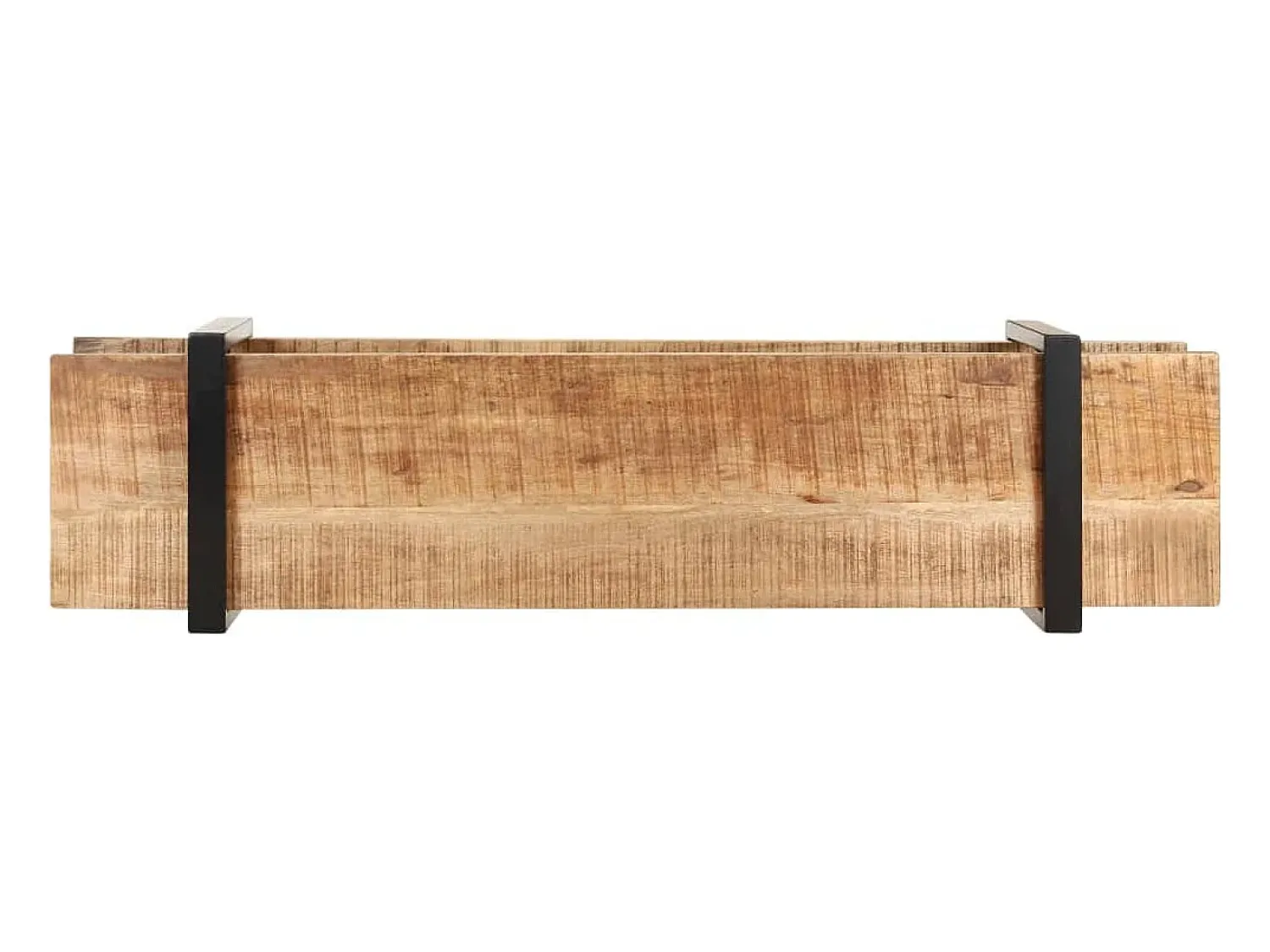 Helloshop26 Suporte multimídia para TV prateleira para TV armário para TV sala de jantar sala de estar quarto 160 x 40 x 40 cm madeira maciça de manga marrom natural 02_0026073^ Móvel De Tv