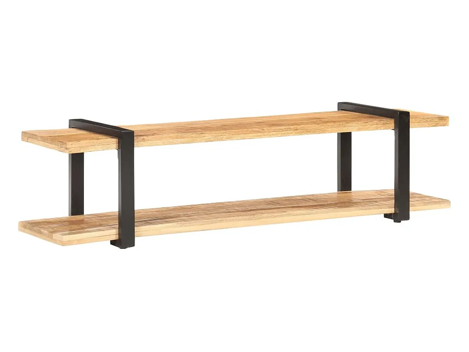 Helloshop26 Suporte multimídia para TV prateleira para TV armário para TV sala de jantar sala de estar quarto 160 x 40 x 40 cm madeira maciça de manga marrom natural 02_0026073^ Móvel De Tv