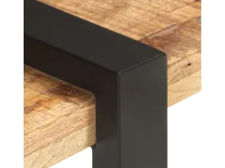Helloshop26 Suporte multimídia para TV prateleira para TV armário para TV sala de jantar sala de estar quarto 160 x 40 x 40 cm madeira maciça de manga marrom natural 02_0026073^ Móvel De Tv
