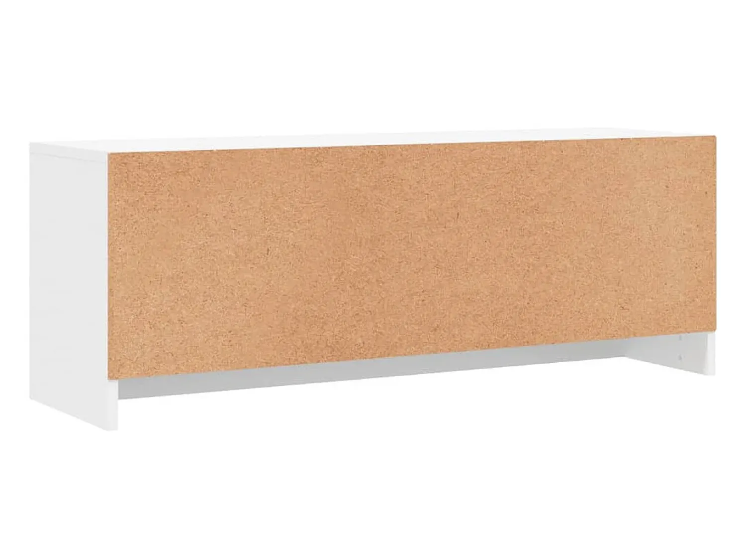 Helloshop26 Suporte multimídia para TV prateleira para TV aparador armário para TV sala de jantar sala de estar quarto 102 x 30 x 37,5 cm madeira engenheirada branca 02_0025555^ Móvel De Tv