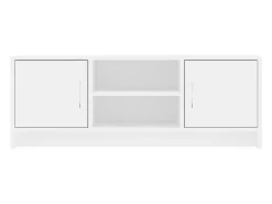 Helloshop26 Suporte multimídia para TV prateleira para TV aparador armário para TV sala de jantar sala de estar quarto 102 x 30 x 37,5 cm madeira engenheirada branca 02_0025555^ Móvel De Tv