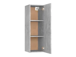 Móvel De Tv*Helloshop26 Suporte multimídia para TV prateleira para TV aparador para TV sala de jantar sala de estar quarto 30,5 x 30 x 90 cm madeira industrializada cinza 02_0026125 Castanho