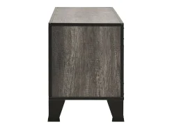 Móvel De Tv|Helloshop26 Suporte multimídia para TV prateleira para TV móvel para TV sala de jantar sala de estar quarto 105 x 36 x 47 cm metal e MDF cinza 02_0025695 Cinzento