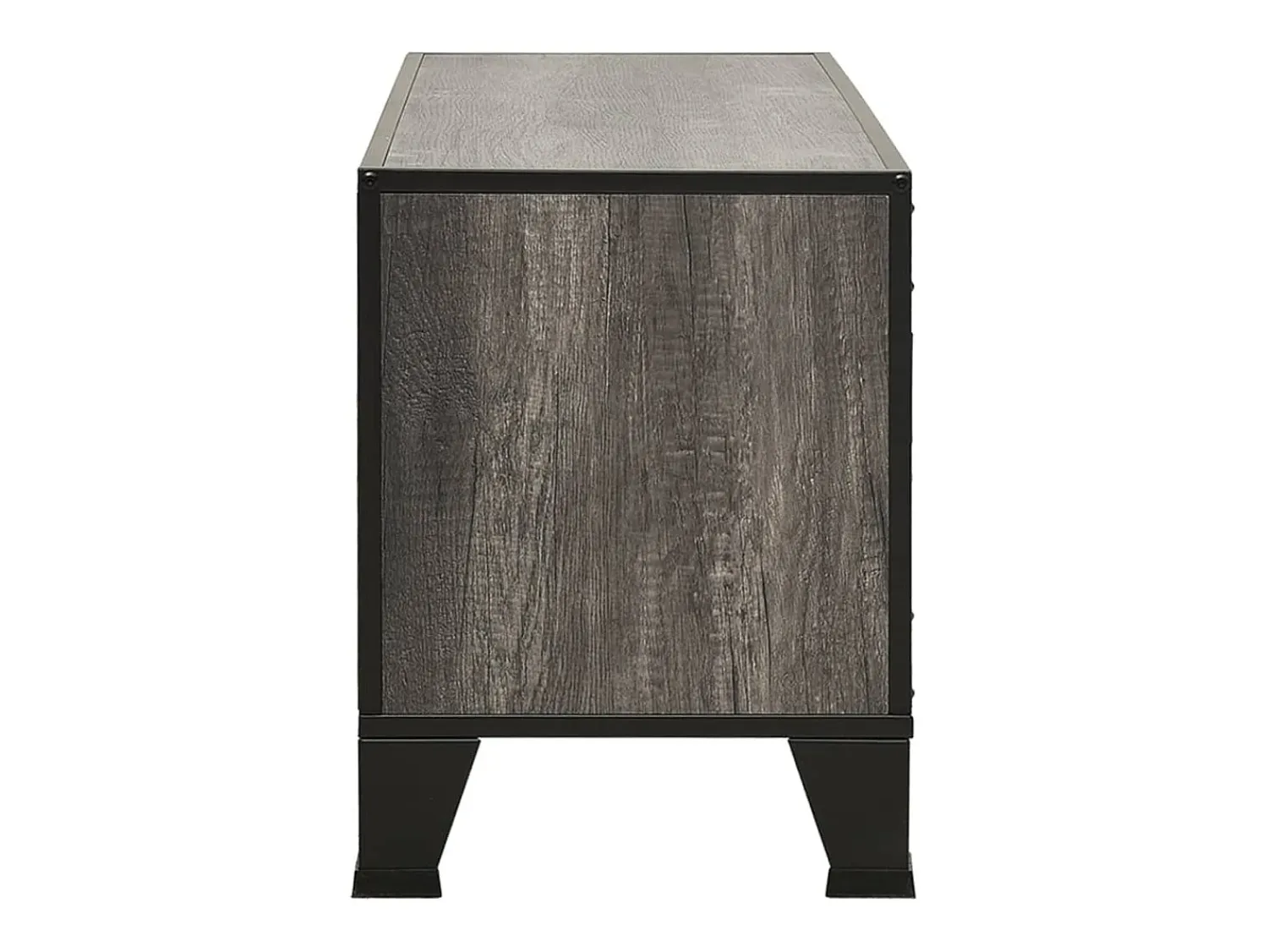 Móvel De Tv|Helloshop26 Suporte multimídia para TV prateleira para TV móvel para TV sala de jantar sala de estar quarto 105 x 36 x 47 cm metal e MDF cinza 02_0025695 Cinzento