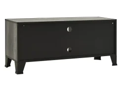 Móvel De Tv|Helloshop26 Suporte multimídia para TV prateleira para TV móvel para TV sala de jantar sala de estar quarto 105 x 36 x 47 cm metal e MDF cinza 02_0025695 Cinzento