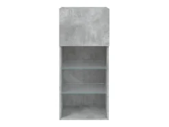 New Helloshop26 Suporte multimídia para TV prateleira para TV aparador armário para TV sala de jantar sala de estar quarto com luzes LED 40,5 x 30 x 90 cm cinza 02_0026603 Cinzento