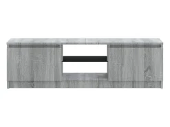 Outlet Helloshop26 Suporte multimídia para TV prateleira para TV aparador armário para TV sala de jantar sala de estar quarto com luzes LED Sonoma 120 x 30 x 35,5 cm cinza 02_0026796 Cinzento