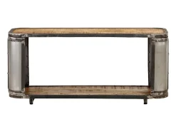 Móvel De Tv*Helloshop26 Suporte multimídia para TV prateleira para TV aparador armário para TV sala de jantar sala de estar quarto 90 x 30 x 40 cm madeira maciça de manga marrom 02_0026331 Castanho