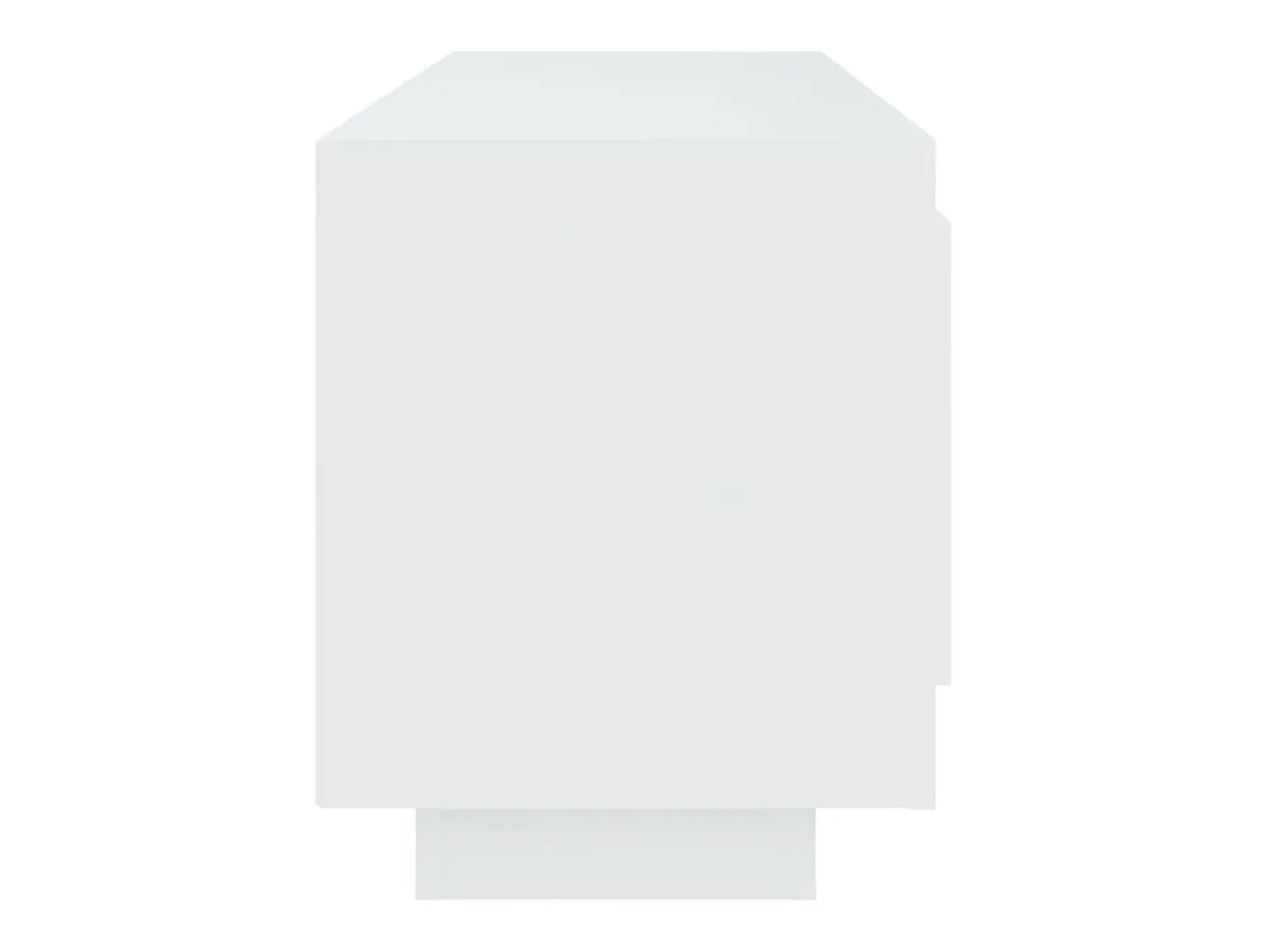 Helloshop26 Suporte multimídia para TV prateleira para TV aparador para TV sala de jantar sala de estar quarto 102 x 35 x 45 cm madeira engenheirada branca 02_0025569 Branco