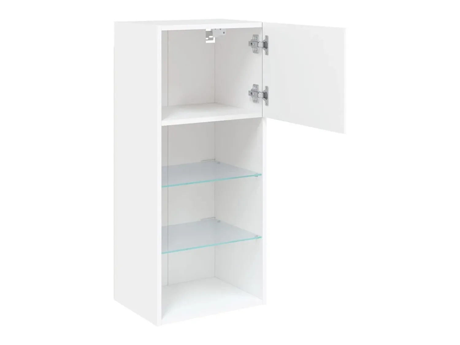 Online Helloshop26 Suporte multimídia para TV prateleira para TV aparador móvel para TV para sala de jantar sala de estar quarto com luzes LED 40,5 x 30 x 90 cm 02_0026602 Branco