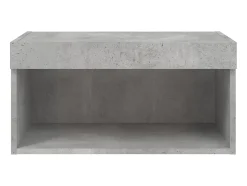 Móvel De Tv*Helloshop26 Suporte multimídia para TV prateleira para TV aparador móvel para TV para sala de jantar sala de estar quarto com luzes LED 60 x 30 x 30 cm cinza 02_0026606 Cinzento