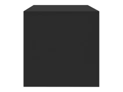 Móvel De Tv*Helloshop26 Suporte multimídia para TV prateleira para TV aparador para TV sala de jantar sala de estar quarto 120 x 40 x 40 cm madeira engenheirada preta 02_0025870 Preto