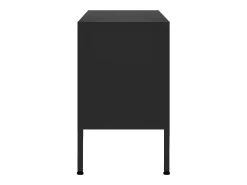 Móvel De Tv|Helloshop26 Suporte multimídia para TV prateleira para TV aparador para TV para sala de jantar sala de estar quarto 105 x 35 x 50 cm aço preto 02_0025688 Cinzento