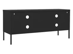 Móvel De Tv|Helloshop26 Suporte multimídia para TV prateleira para TV aparador para TV para sala de jantar sala de estar quarto 105 x 35 x 50 cm aço preto 02_0025688 Cinzento