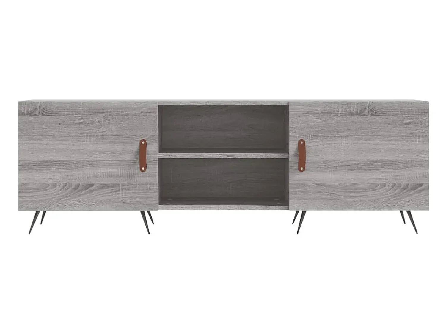 Helloshop26 Suporte multimídia para TV prateleira para TV aparador para TV sala de jantar sala de estar quarto Sonoma 150 x 30 x 50 cm madeira industrializada cinza 02_0028401^ Móvel De Tv