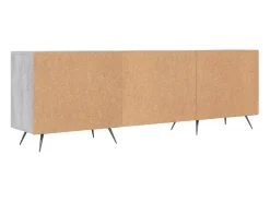 Helloshop26 Suporte multimídia para TV prateleira para TV aparador para TV sala de jantar sala de estar quarto Sonoma 150 x 30 x 50 cm madeira industrializada cinza 02_0028401^ Móvel De Tv