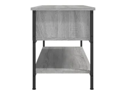 Móvel De Tv|Helloshop26 Suporte multimídia para TV prateleira para TV aparador para TV sala de jantar sala de estar quarto Sonoma 100 x 35 x 45 cm madeira industrializada cinza 02_0028333 Castanho