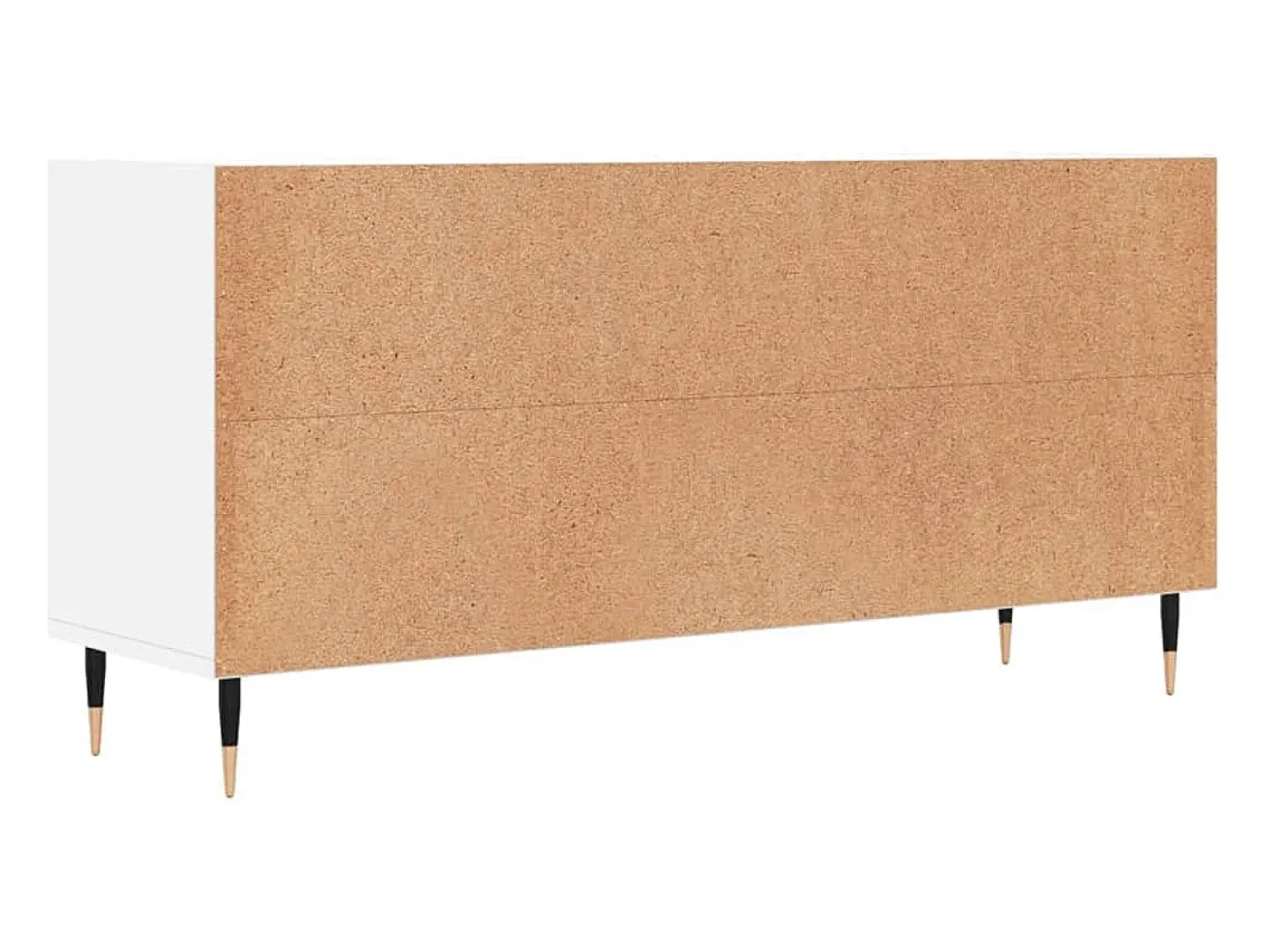 Móvel De Tv|Helloshop26 Suporte multimídia para TV prateleira para TV aparador armário para TV sala de jantar sala de estar quarto 103,5 x 30 x 50 cm madeira engenheirada branca 02_0025641 Branco
