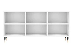 Móvel De Tv|Helloshop26 Suporte multimídia para TV prateleira para TV aparador armário para TV sala de jantar sala de estar quarto 103,5 x 30 x 50 cm madeira engenheirada branca 02_0025641 Branco