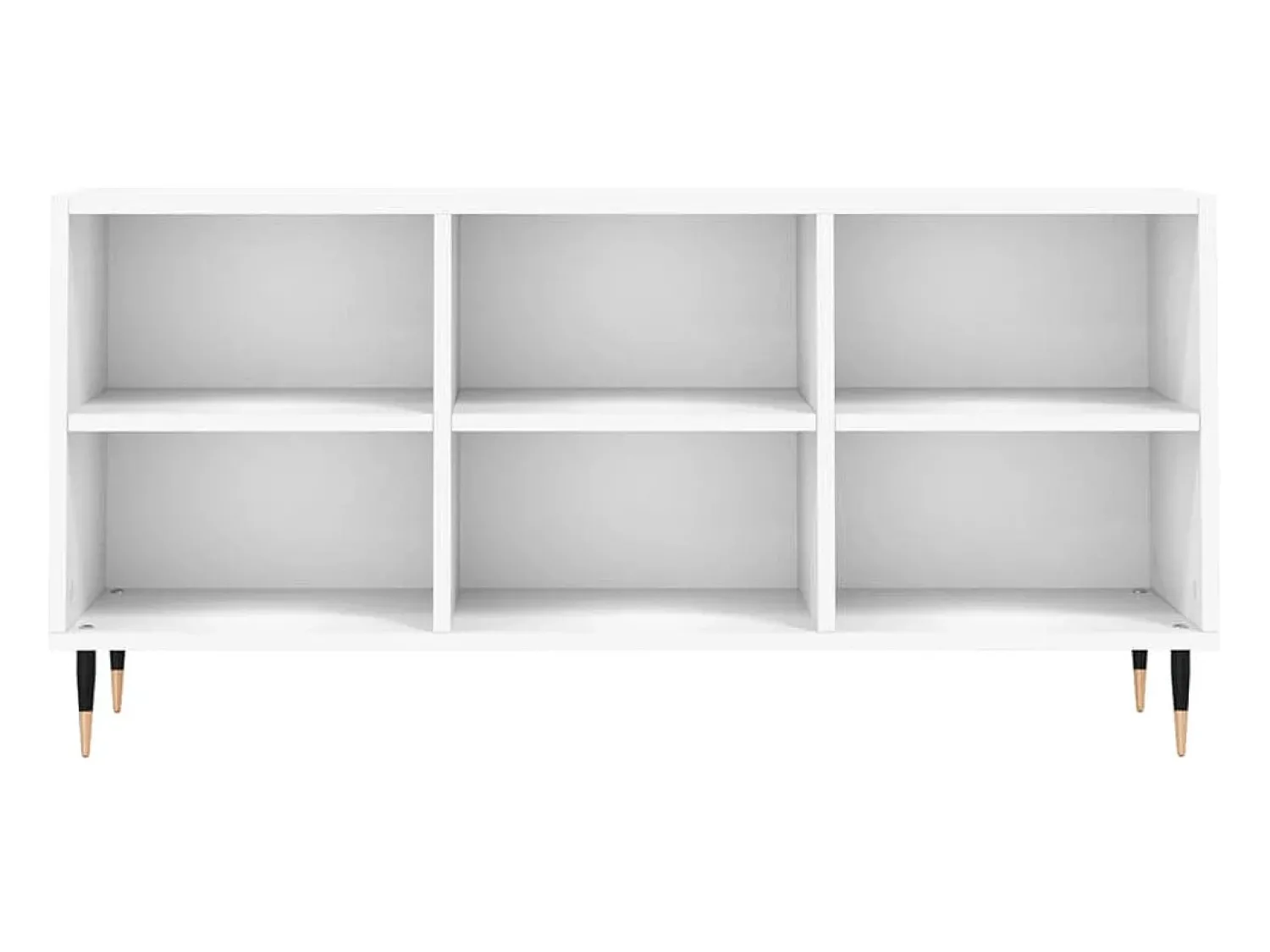 Móvel De Tv|Helloshop26 Suporte multimídia para TV prateleira para TV aparador armário para TV sala de jantar sala de estar quarto 103,5 x 30 x 50 cm madeira engenheirada branca 02_0025641 Branco
