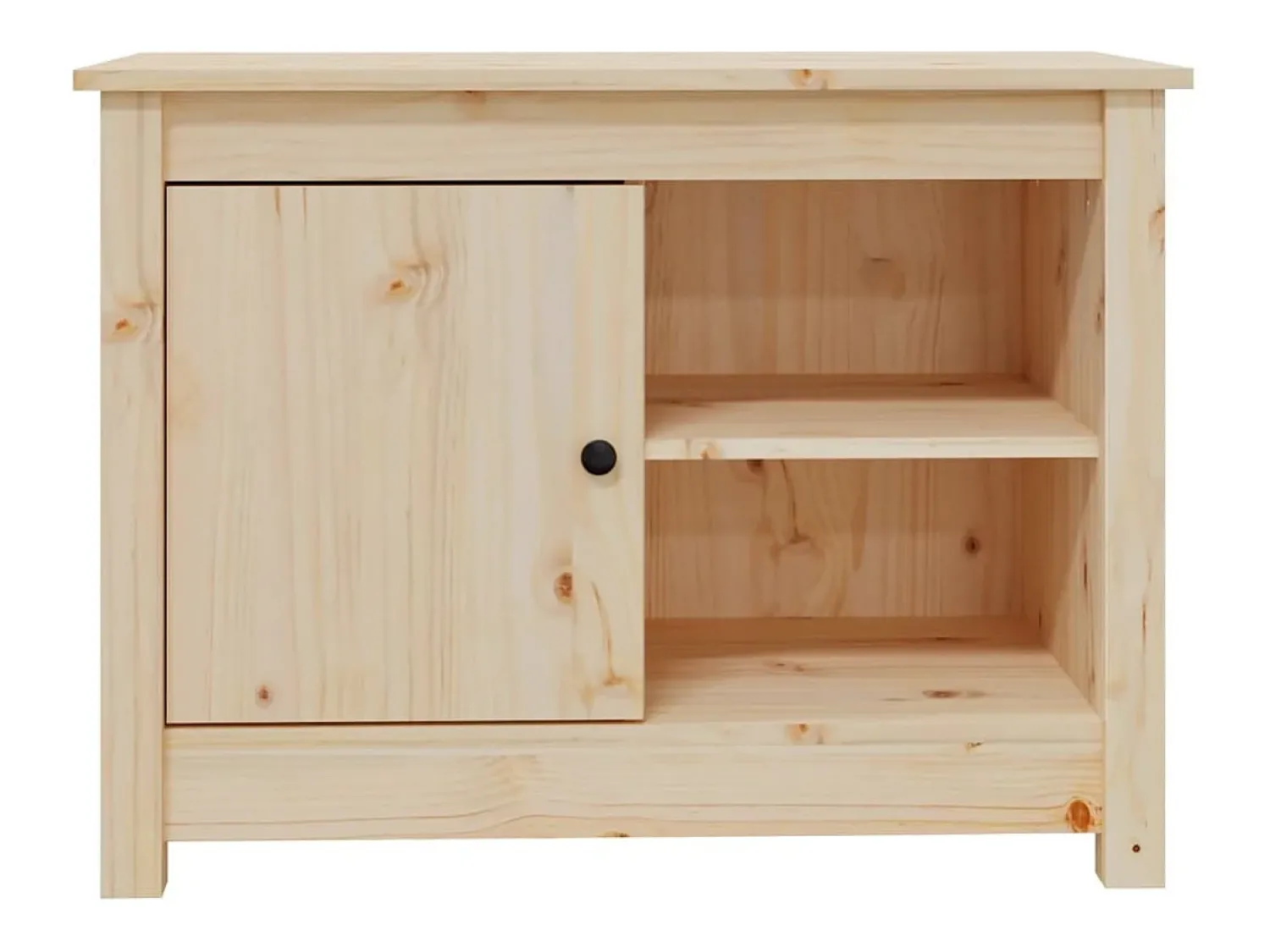 Móvel De Tv*Helloshop26 Suporte multimídia para TV prateleira para TV aparador para TV sala de jantar sala de estar quarto 70 x 36,5 x 52 cm madeira maciça de pinho marrom 02_0026190 Castanho
