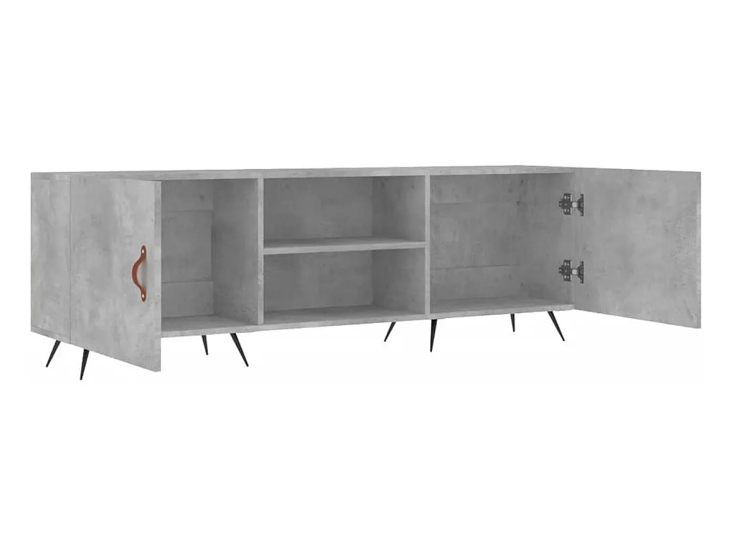 Sale Helloshop26 Suporte multimídia para TV prateleira para TV aparador para TV para sala de jantar sala de estar quarto 150 x 30 x 50 cm madeira industrializada cinza 02_0026001 Castanho