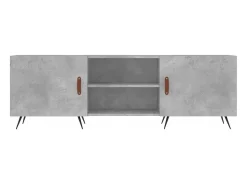 Sale Helloshop26 Suporte multimídia para TV prateleira para TV aparador para TV para sala de jantar sala de estar quarto 150 x 30 x 50 cm madeira industrializada cinza 02_0026001 Castanho