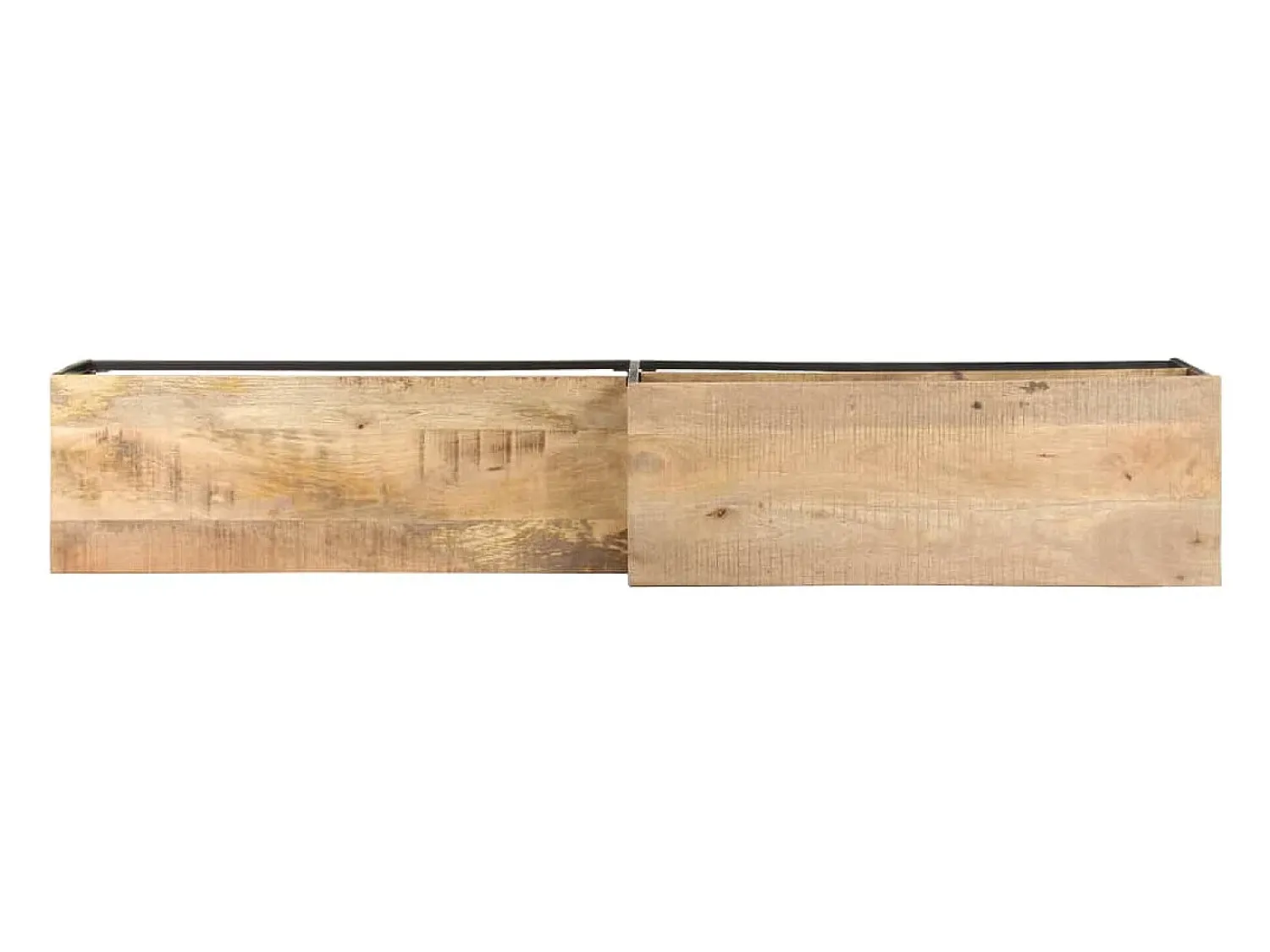 Móvel De Tv*Helloshop26 Suporte multimídia para TV prateleira para TV aparador para TV sala de jantar sala de estar quarto 180 x 30 x 50 cm madeira de mangueira marrom natural 02_0026089 Castanho
