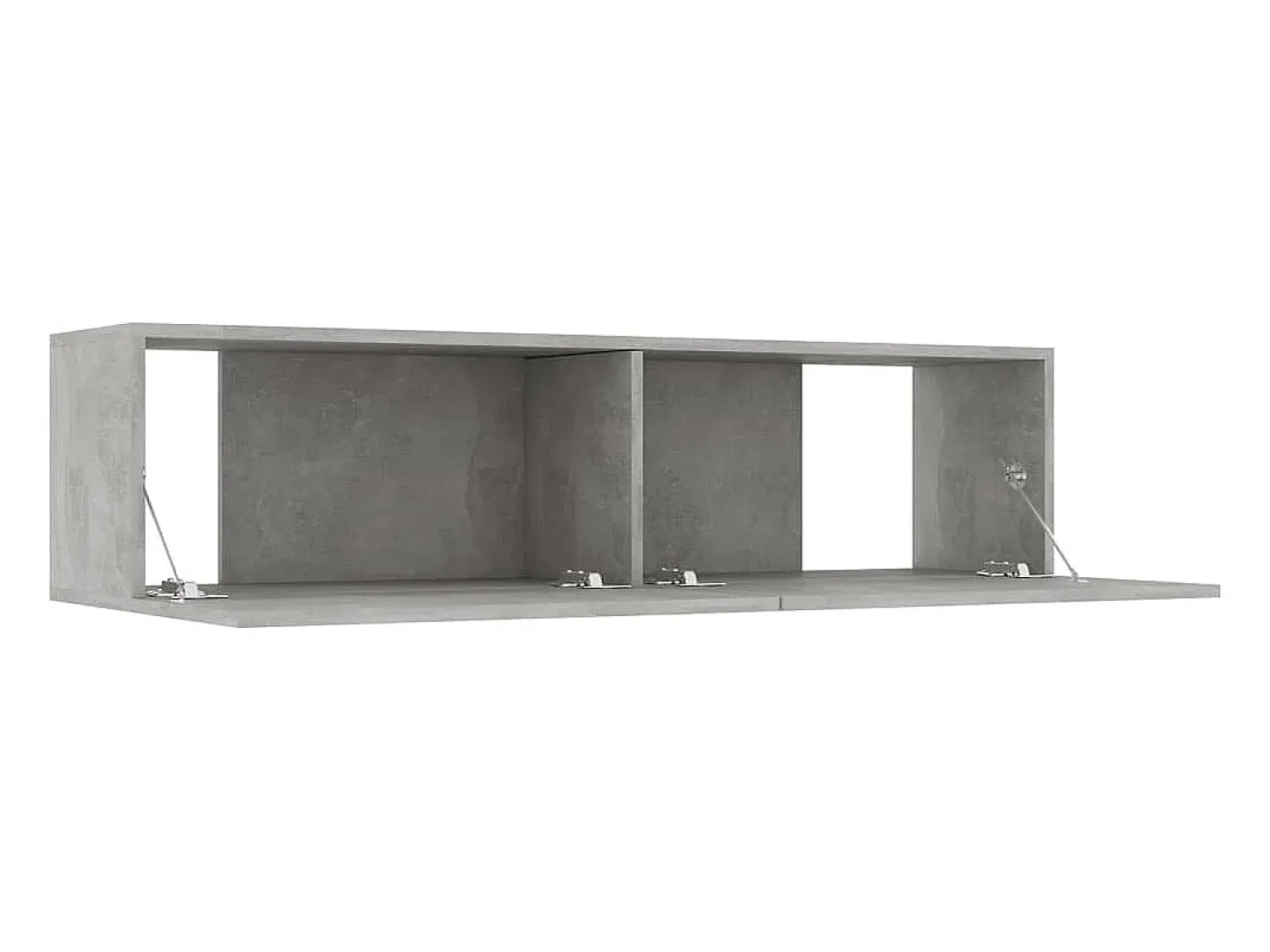 Helloshop26 Suporte multimídia para TV prateleira para TV armário para TV sala de jantar sala de estar quarto 120 x 30 x 30 cm madeira engenheirada cinza concreto 02_0025806^ Móvel De Tv