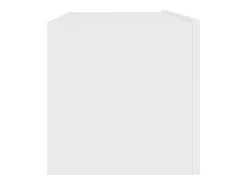 Helloshop26 Suporte multimídia para TV prateleira para TV aparador para TV para sala de jantar sala de estar quarto 100 x 30 x 30 cm madeira engenheirada branca 02_0025432^ Móvel De Tv