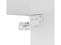 Helloshop26 Suporte multimídia para TV prateleira para TV aparador para TV para sala de jantar sala de estar quarto 100 x 30 x 30 cm madeira engenheirada branca 02_0025432^ Móvel De Tv