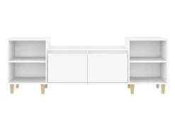 Online Helloshop26 Suporte multimídia para TV prateleira para TV aparador armário para TV sala de jantar sala de estar quarto 160 x 35 x 55 cm madeira engenheirada branca 02_0026059 Branco