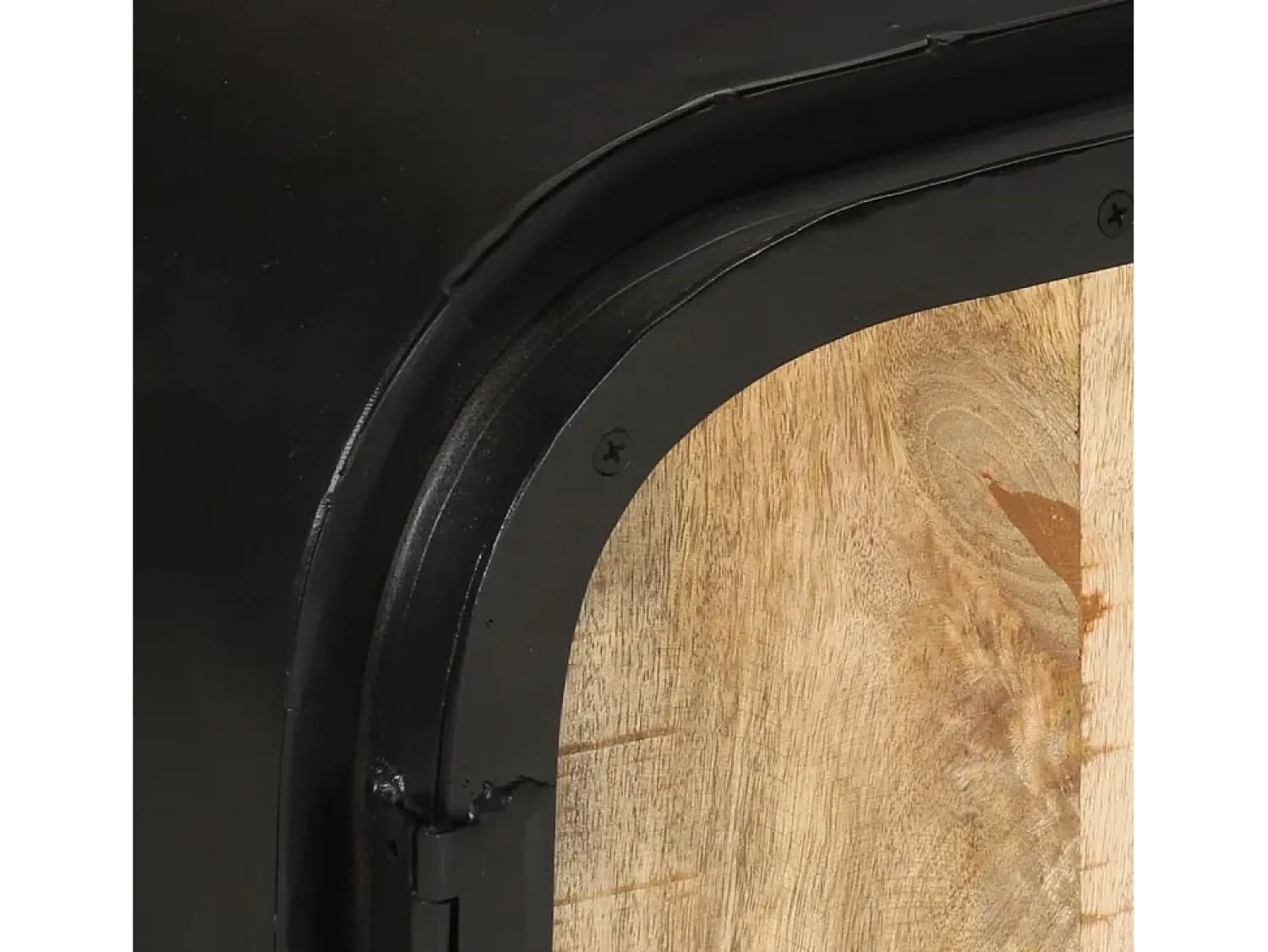 Móvel De Tv*Helloshop26 Suporte multimídia para TV prateleira para TV armário para TV sala de jantar sala de estar quarto 110 x 30 x 45 cm madeira de mangueira marrom natural 02_0025742 Castanho