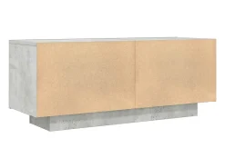 Móvel De Tv*Helloshop26 Suporte multimídia para TV prateleira para TV aparador para TV para sala de jantar sala de estar quarto 100 x 35 x 40 cm madeira industrializada cinza 02_0025490 Castanho